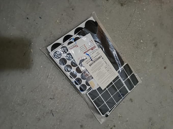 Yelanon Felt Furniture Pads -182 Pcs Premium Felt Pads for Chair Legs Furniture, Floor Protectors for Hardwood Floors, Black