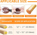 Ezprotekt 24 Pcs Clear Chair Leg Floor Protectors for Hardwood Floors, Floor Protectors for Chairs, Felt Furniture Pads Covers, Chair Leg Socks Bar Stool Leg Floor Protectors Caps (M Fit: 0.87"-1")