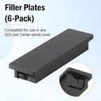 Square Breaker Panel Cover for Schneider Electric Homeline Square D QO Filler Plates QOFPCP Circuit Breaker Cover, 0.7inch 6-Pack