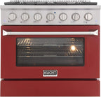 Kucht KNG361/LP-R Gas Range, Red