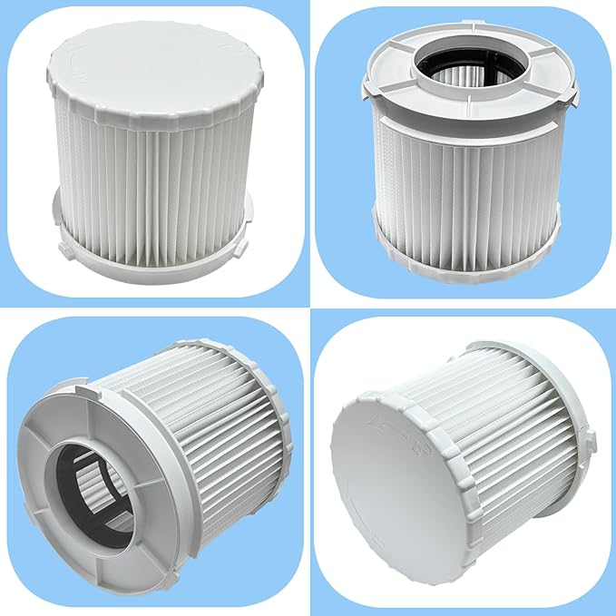 2 Pack 162518-0 Round Wet/Dry HEPA Filters Replacement for Makita 18V LXT (36V) Cordless 2 Gallon HEPA Filter Wet/Dry Dust Extractor/Vacuums XCV11Z & ADCV11Z