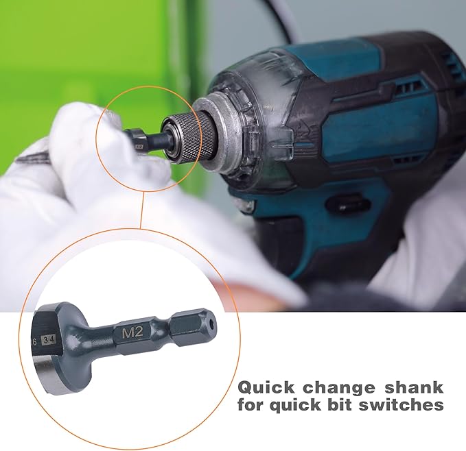 1/2", 7/8" & 1-3/8" Step Drill Bit Set, Straight Grooved Double Fluted M2 High Speed Steel Drill bits for Hole Drilling in Stainless Steel, Copper, Aluminum, Wood,Plastic