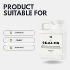 Acrylic Sealer for Concrete & Cement Crafts – Low Gloss, Non-Toxic, Water Resistant, Food Safe – Compatible with Jesmonite – 16 oz (48oz)