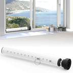 WooFog（Short）Security Bars for Sliding/Vertical Window, Adjustable Window Jammer Bars Security Inside,（Small）Window Guards for Home Security, 11" to 18" Anti Theft Window Safety Lock Bar -White 1 Pcs