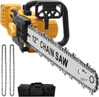 Cordless Chainsaw Compatible With Dewalt 20V MAX Batteries, Cordless Chain saw with 2 Pcs Replacement Chain, Battery Powered for Wood Cutting|Tree Trimming|Camping(Battery NOT Included)