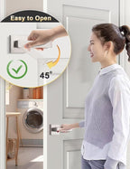 Brushed Nickel Passage Door Lever Interior Door Handle, Heavy Duty Closet Hallway Door Handle Set,1 Pack