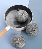 12Pcs Steel Wool Scrubber - Steel Wool for Cleaning Dish Pots Pans Grills Stainless Steel Scrubber for Kitchen Sinks Cleaning Steel Wool Pads Metal Scrubber