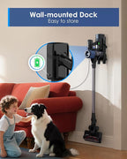 Tineco Pure ONE S30 Cordless Vacuum Cleaner, 150AW Powerful Suction, Zero Tangle Brush, Up to 65min Runtime, 6-Stage HEPA Filtration, PureCyclone Technology Stick Vacuum with Wall Mount Dock