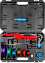 Wostore Tube Bender Kit Includes 1/4-7/8 Sizes Refrigeration Ratcheting Tubing benders Hand Tool Color Aluminium Alloy Replacement Head