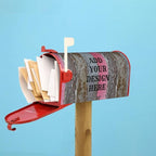 Personalized Magnetic Mailbox Covers Custom Picture/Photo/Text Street Magnetic Mailbox Covers for Garden Yard Home Decor Outdoor