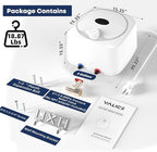 YALICE Electric Tank Water Heater, 4 Gallons Under Sink Instant Hot Water Heaters, 1500W, 110-120V, Electric Mini Tank Water Heater Compact Design for RV, Kitchen, Food Truck, Wall or Floor Mounted