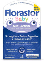 Florastor Baby Daily Probiotic Supplement, Powder Mixes with Milk, Formula or Soft Foods, Saccharomyces Boulardii CNCM I-745 (18 Powder Sticks)
