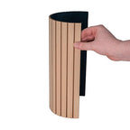 4ft Wide x 8ft High x 5/32in Thick White Oak Veneer Decorative Wall Flexible Tambour with 3/4in 30-Degree Groove Slats