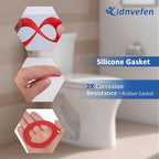 Flush Valve Seal for Mansfield 210/211 Flush Valve, Upgraded Silicone Material Mansfield Toilet Replacement Parts 160, Toilet Gasket Equivalent to 630-0030, 3Pcs