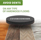 Furniture Sliders for Hardwood Floors 8 PCS - 4 3/4 inch Sliders for Moving Furniture – Felt Furniture Pads for Hardwood Floors Brown