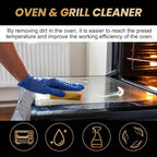Oven And Grill Cleaner, Oven Rack & Grill Cleaner,Eliminates Thick Grease & Build Up, Odor And Grease Remover, 3.38 FL. OZ