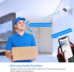 Hiseeu Wireless Pro WiFi Security Camera System, 16CH 4K NVR Kit, 8Pcs 5MP CCTV Home Security Camera System for Indoor/Outdoor Use, Night Vision, Waterproof, Motion Detection, 3TB Hard Drive