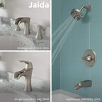 Pfister Jaida Bathroom Sink Faucet, 8-Inch Widespread, 2-Handle, 3-Hole, Spot Defense Brushed Nickel Finish, LF049JDGS (Pack of 3)