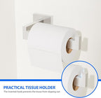 Brushed Nickel 5-Pieces Bathroom Hardware Set, SUS304 Rustproof Steel 16" Rectangle Bathroom Towel Racks Accessories Set, Luxury Hotel Grade Organization Hardware Kit