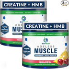 BioTrust Ageless Muscle Builder - Creatine HMB Powder with Vitamin D3 & Betaine - Build & Preserve Naturally Declining Muscle Mass & Strength - Fruit Punch, 60 Servings