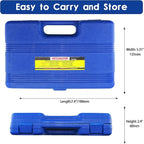 11pcs Impact Adapter and Reducer Set and Universal Joint Swivel Socket Adapter Set, 1/4" 3/8" 1/2" 3/4" 1" Drive Socket Adapter Set, Cr-Mo Steel,With a Storage Case.