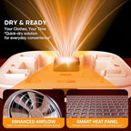 Portable Clothes Dryer - Upgrade Foldable Mini Clothes Dryer Machine with Dual-Layer Design, Remote Control, Large Capacity Travel Electric Dryer for Apartments, RV, Shoes, Underwear