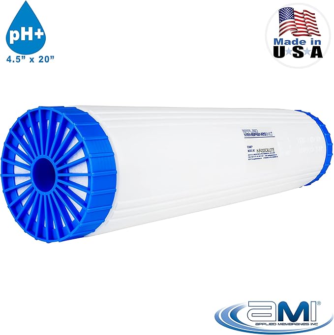 APPLIED MEMBRANES INC pH Neutralization Calcite Filter Cartridge to Raise Alkalinity of Low pH Water | 4.5"x20" Fits 20" Housing | H-F4220CALCITE