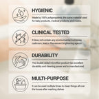 DEARCUS Gray One Day Scrubber - No Odor Dishcloths for Washing Utensils, Cookware, & Cooktop – Multipurpose Lint Free Cleaning Cloths for Kitchen Made of PP - for One Day Use, 2 Pack 120 Sheets