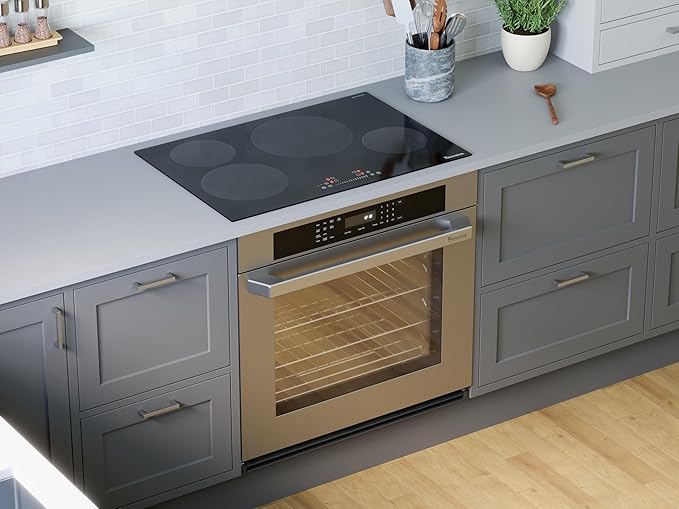 Rangaire RCI301S 30" Induction Cooktop, 8100W, 4 Burners, Built-in Stove Top, Booster & Timer, 9 Power Levels, Slide Touch Control, Child Safety Lock, 240V Hard Wire, Ceramic Surface