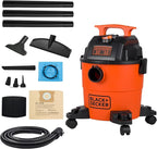 BLACK+DECKER Shop Vacuum Wet and Dry, 4 Gallon 3-in-1 Portable Shop Vac with Accessories, Workshop, Garage, Home and Car Vacuum Cleaner, 3 HP(BDXV18301P-4A)