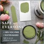 AMY HOWARD AT HOME Chalk-Based One Step Paint for Furniture, Cabinetry, Decor, Finish, and More | No Stripping, Sanding, or Priming | Medium Base | 16 Ounce | Dunavant Green