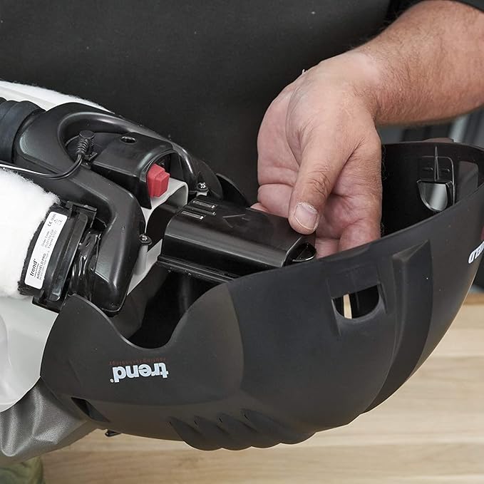 Trend Airshield Pro Respirator & Face Shield Bundle with Additional Battery Charging Cradle & 8-Hour Rechargeable Battery, AIR/PRO/D6, Black