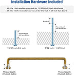 JOY DECOR Cabinet Pulls – 6-1/4 Inch Hole Center, Antique Brass, 5 Pack, Zinc Alloy Cabinet Handles for Drawers & Cupboard – Vintage Style Hardware for Kitchen, Bathroom, Dresser, Furniture Makeover