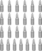 HPHOPE PH1 Screwdriver Bit Set, Phillips #1 Bits 1/4" Hexagon Bit (Length: 1", 25 Pack)
