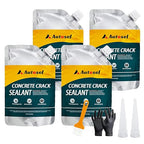 Concrete Crack Filler, High Elasticity Cement Crack Repair Sealant, Self-Leveling Waterproof Caulking Glue for Driveways, Walkways, Patios, Outdoor Concrete Joint Repair-4 PCS