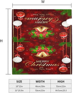 Kawani Merry Christmas & New Year Mailbox Covers - Magnetic Red Winter Holiday Welcome Decor - Standard Size 21 x 18 Inches