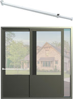 Greatim GT-DB003 Sliding Door Security Lock Bar Adjustable, Child Proof Safety Door Lock Bar, Fits Most Sliding Glass Doors, Bar Lock for Glass Door, Door/Windows Bar Lock Adjustable (25.75"- 47.5")