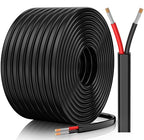 14 Gauge Wire, 14 AWG 2 Conductor Electrical Wire, Flexible/Oxygen-Free Tinned Copper/Stranded PVC 14/2 Cord for Automotive, Marine, LED Strips, Solar, RV, Lighting (50FT)
