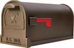 Gibraltar Arlington Large Capacity Galvanized Steel Bronze, Post-Mount Mailbox, AR15T000