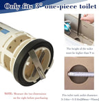 3 Inch Toilet Flush Valve for One-Piece Toilet, Dual Flush Valve Replacement Toilet Repair Kits Compatible with Glacier Bay/Fluidmaster