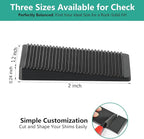 Furniture Leveler 12pcs Kit Size Variety | Multi-Purpose Rubber Shim for Leveling Feet Stable | Anti-Wobble Pad for Uneven Table, Dresser Leg, Toliet and More Furniture | Prevent from Wobbling