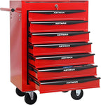 7-Drawer Steel Rolling Tool Cart with Wheels & Handle, Heavy-Duty Tool Chest Storage Cabinet for Garage and Workshop