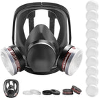 Reusable Half Face and Full Face Gas Mask with Activated Carbon Filter Against Organic Vapor/Dust/Chemical