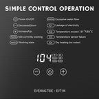 Airthereal Electric Tankless Water Heater, 9kW, 240Volts - Endless On-Demand Hot Water - Self Modulates to Save Energy Use - Small Enough to Install Anywhere - for Sink and Faucet, Evening Tide series