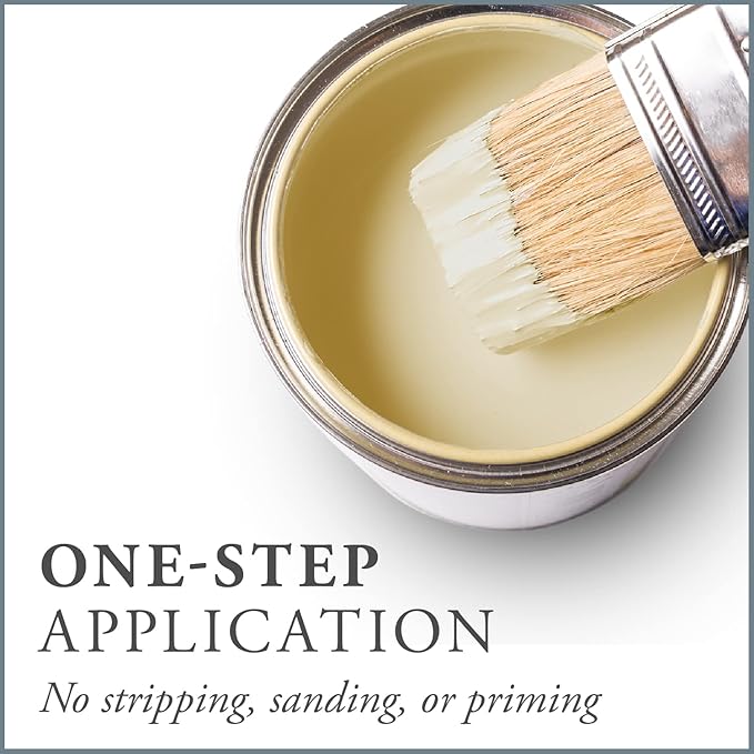 AMY HOWARD AT HOME Chalk-Based One Step Paint for Furniture, Cabinetry, Decor, Finish, and More | No Stripping, Sanding, or Priming | Ultra-Light Base | 32 Ounce | Mollie Yellow