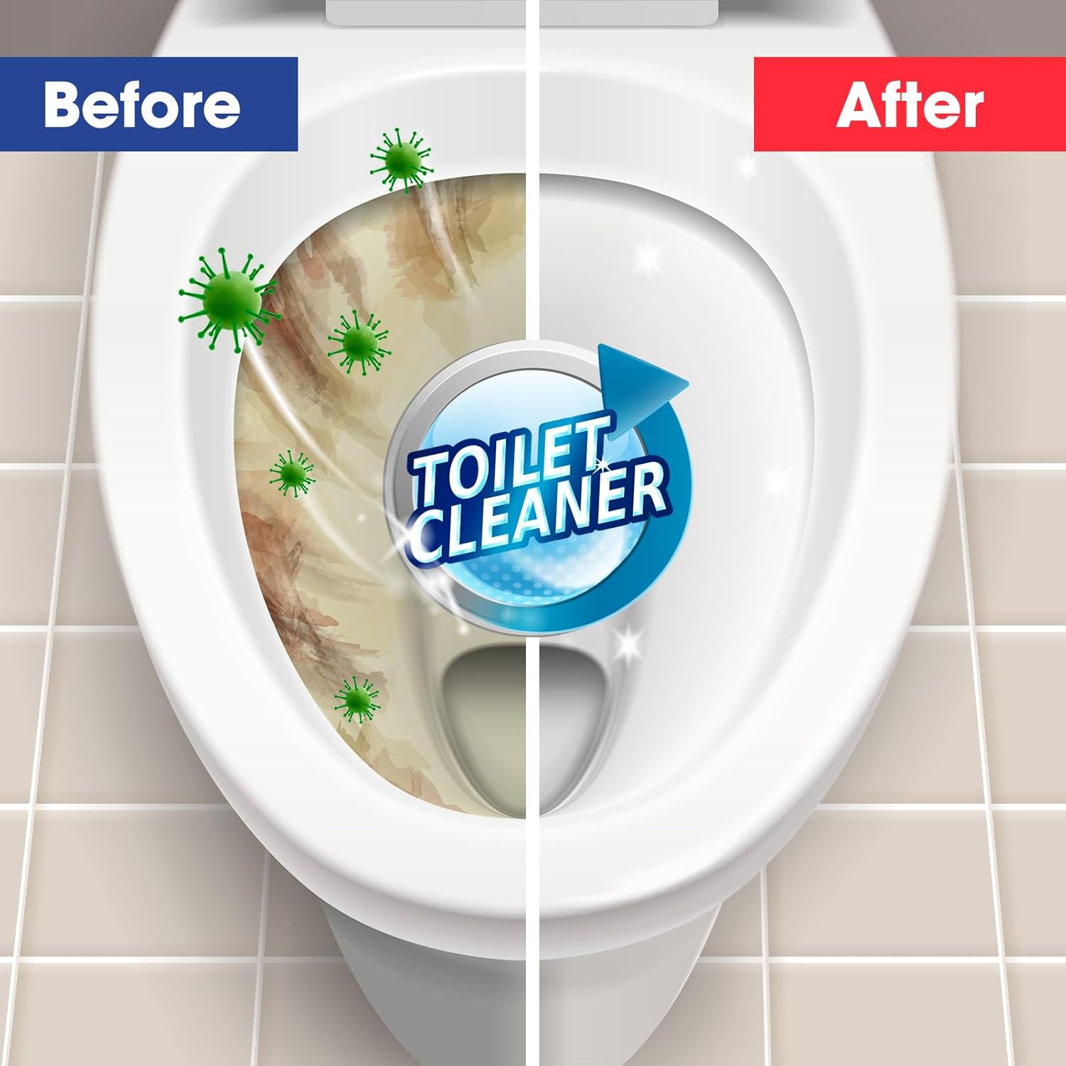 AZEN 10 Pack Pumice Stone for Cleaning, Pumie Scouring Stick with Handle, Pumice Stone Toilet Bowl Cleaner, Hard Water Stain Remover for Toilet, Bathroom, Kitchen Sink, Grill