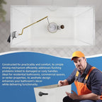 iFealClear Universal Metal Toilet Tank Flush Lever Replacement, Side Mount Toilet Handle Replacement Kit, Solid Brass Toilet Trip Lever Fits Most Toilets, Stainless Steel Chain, Oil Rubbed Bronze