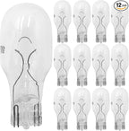 12-Pack 12 Volt 7 Watt Low Voltage T5 Landscape Light Bulbs for Malibu Lights Landscape, Appliance, RV, Outdoor,Lamp -2800K Warm White,CRI 85 (Clear)