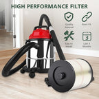 9-17816 Red Stripe Vacuum Cartridge Filter Replacement Compatible with Craftsman Wet/Dry 5/6/8/12/16/32 Gallon and Larger(2 Pack)