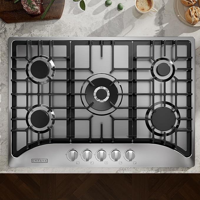 Empava 30" Built-in Gas Cooktop in Stainless Steel with 5 Burners 30XGC5B70C
